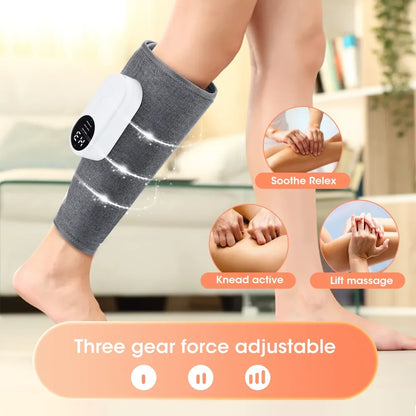 360° Air Pressure Leg Massager - Household Presotherapy Machine with Hot Compress for Relaxing Leg Muscles and Massage