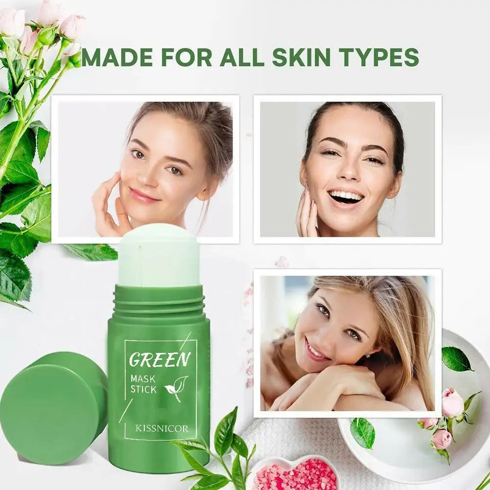 Green Tea Face Clean Mask – Pore Shrinking, Blackhead Remover & Moisturizing Cleansing Stick 40g