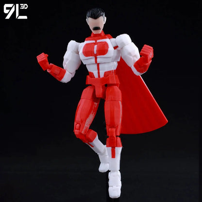 3D Printed Invincible 2.0 Superheroes Action Figures – Multi-Jointed Anime Toy Model Ornaments Gifts