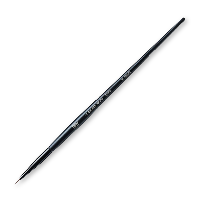 RAYSTUDIO Ultra-Fine Modeling Brush Set #0 #1 #2 – Precision Outline Pen & Script Liner Brushes for Hobby Painting and Detailing