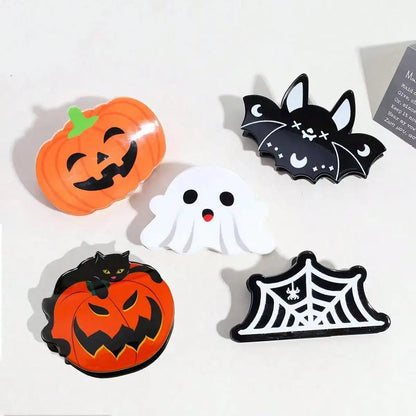 Halloween Party Hair Clip | Ghost, Bat & Pumpkin Hair Clip for Thin Hair, 1pc