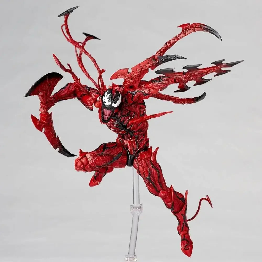 AMAZING YAMAGUCHI Carnage Venom Action Figure — KAIYODO Spider-Man Legends Movable Model Toy Gift for Kids and Collectors