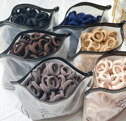 20/50PCS Kids Elastic Hair Bands – Girls Sweets Scrunchie Rubber Bands for Children Hair Ties & Headbands