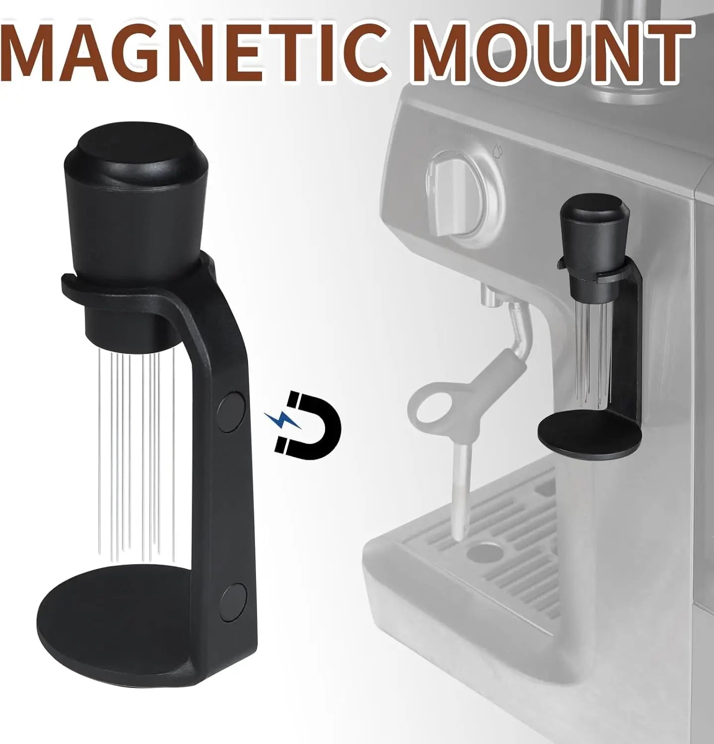 Upgraded WDT Tool for Breville Barista – Espresso Needle with Powerful Magnet & Replacement Needle