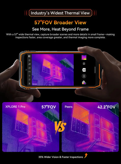 Blackview XPLORE 1 Pro Rugged Smartphone – Android 15, 6.78" 2.4K, 12GB+256/512GB, 20000mAh with FLIR Thermal Imaging