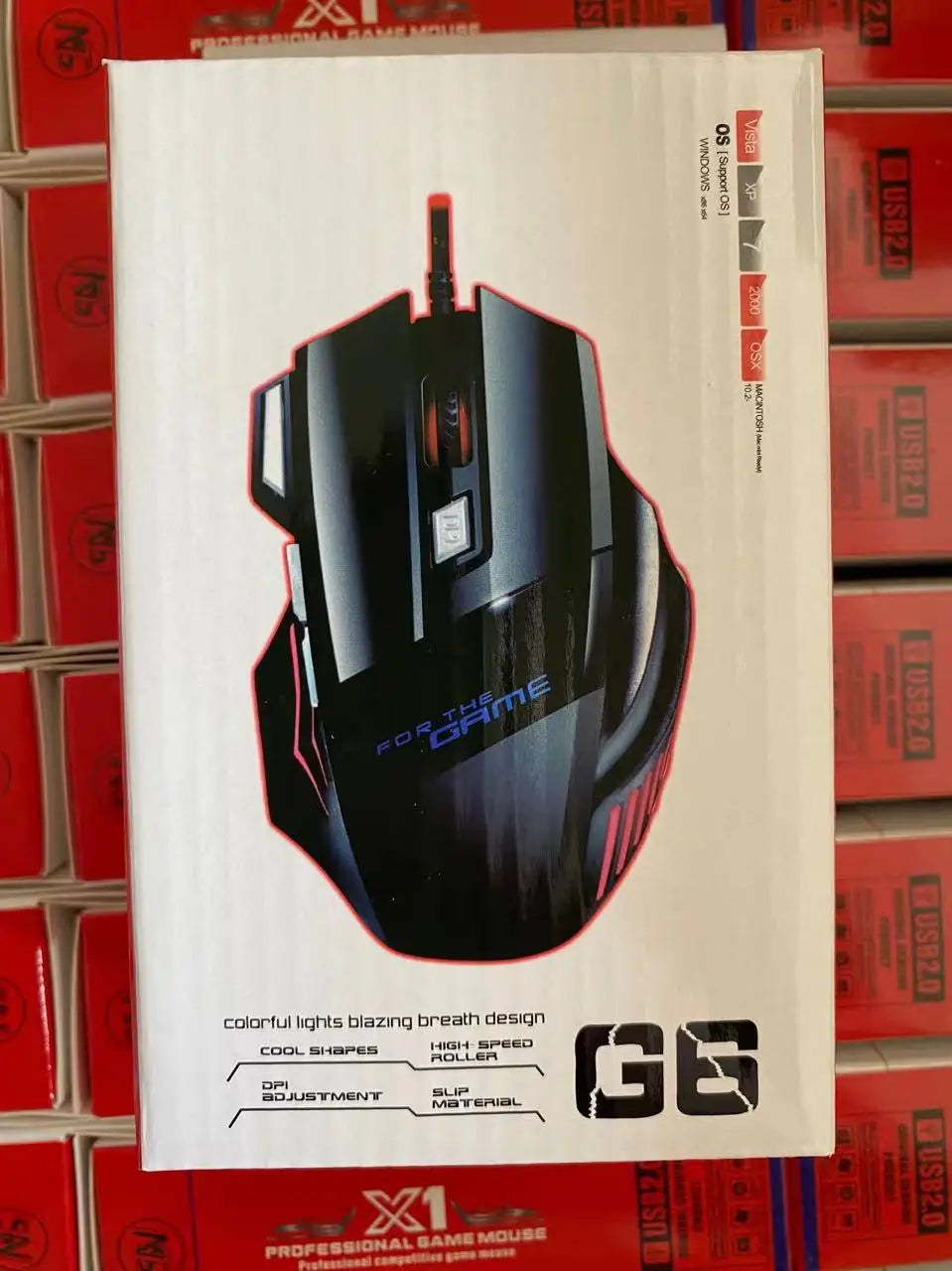 Hyperspeed USB Gaming Mouse | RGB Backlit Ergonomic 7D Wired Mouse for Laptop & PC Gamer