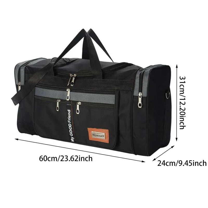 Nylon Travel Duffel Bag for Women & Men – Large Capacity Carry-On, Weekender, Gym & Overnight Sport Tote