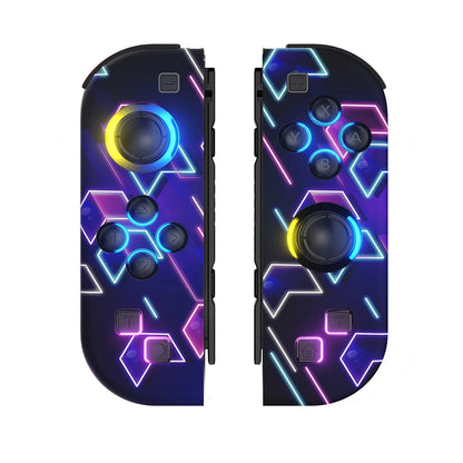 BT 5.2 Wireless Switch Joy Controller — L/R RGB LED Gamepad for Nintendo Switch/OLED/Lite with Dual Vibration & 6-Axis