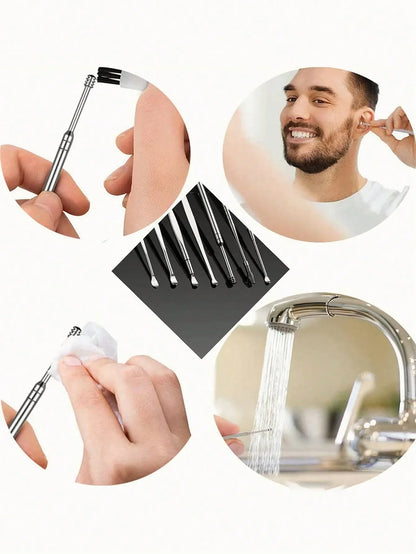 Stainless Steel Ear Cleaning Tool Kit – Ear Pick & Earwax Remover with Storage Bag