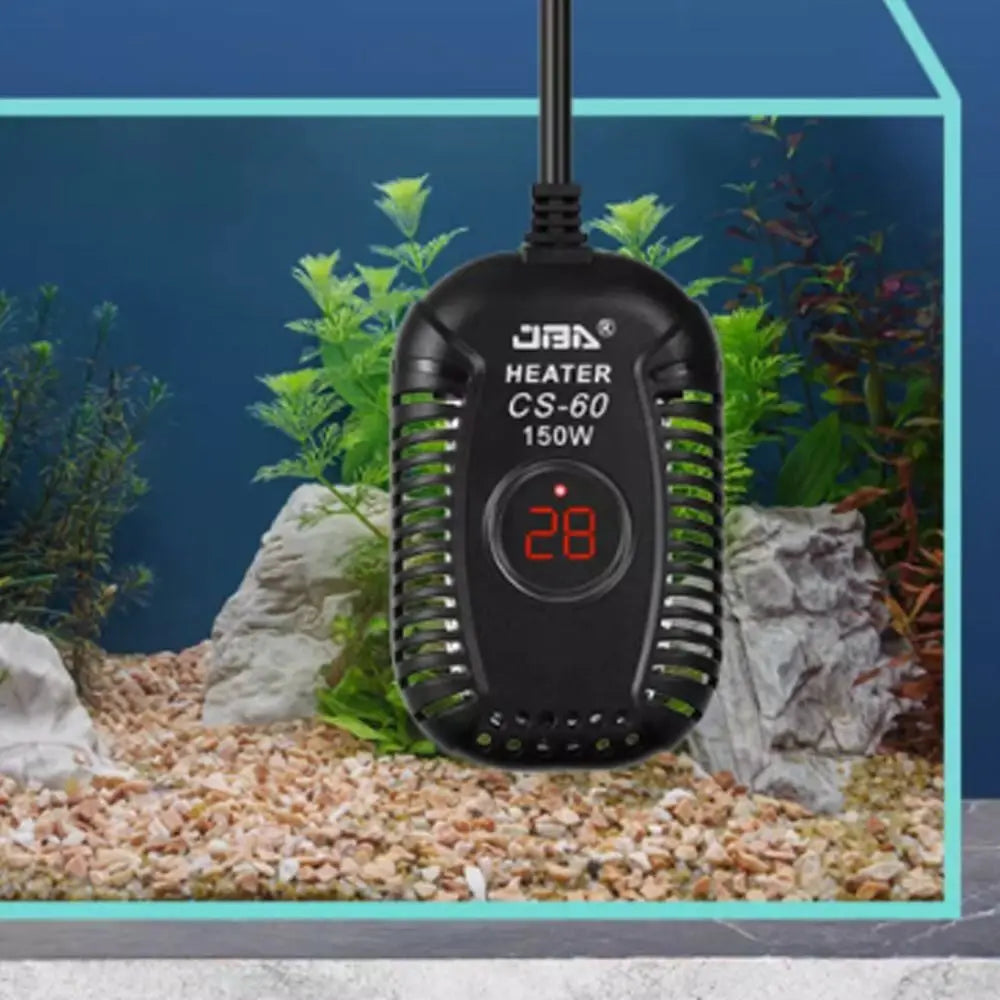 Quartz Glass Aquarium Submersible Heater – Ultra Short Adjustable Turtle Tank Heater 25W-150W