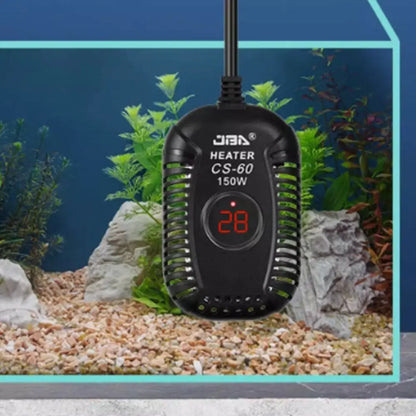 Quartz Glass Aquarium Submersible Heater – Ultra Short Adjustable Turtle Tank Heater 25W-150W