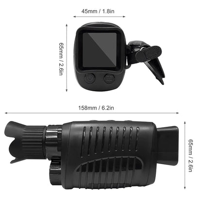 1080P HD Monocular Night Vision – 5X Infrared Zoom Hunting Telescope, 300m Full Darkness Range