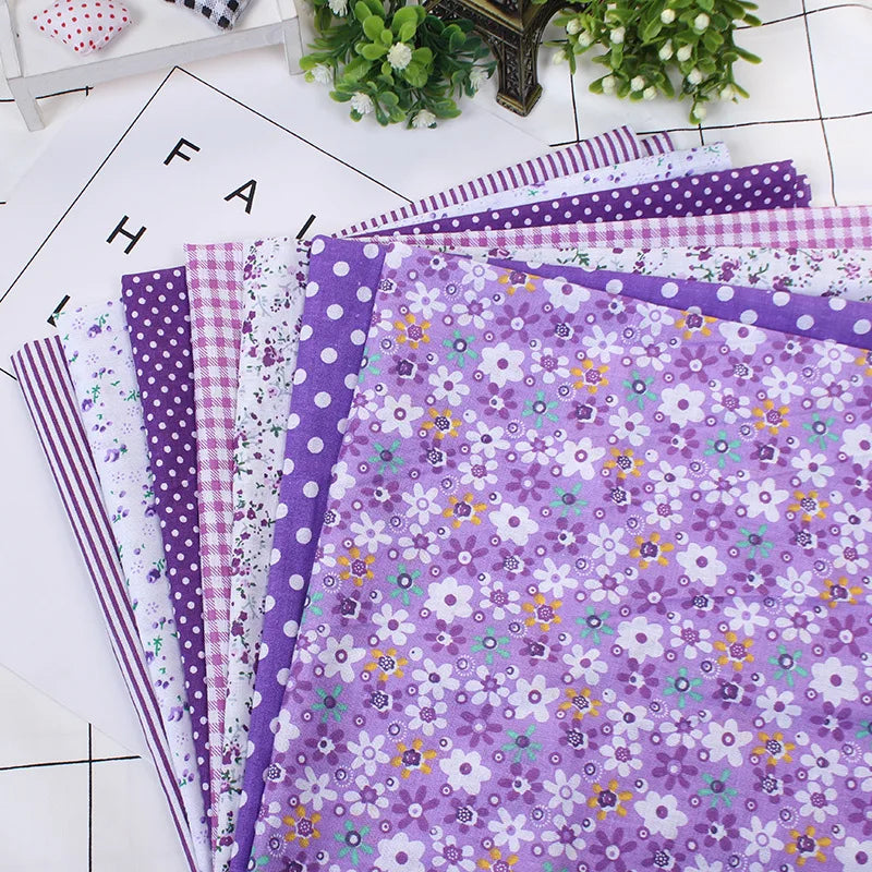 Printed Cotton Fabric Squares 25×25cm — Sewing, Quilting, Patchwork & DIY Handmade Craft Material