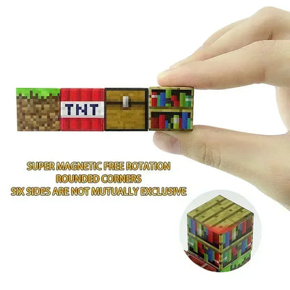 200Pcs Upgraded Magnetic Building Blocks – Montessori Sensory Toy, 3D DIY World Cube Magnets for Kids 3+