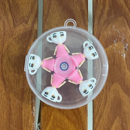 Italian Brainrot Tung Fidget Spinner — Deformed Chain Anti-Stress Hand Spinner Sensory Gyro Toy for Adults