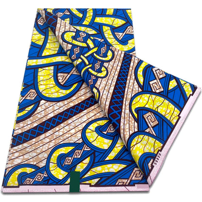 African Real Wax Print Fabric - 100% Cotton Ankara Sewing Material Wholesale Quality