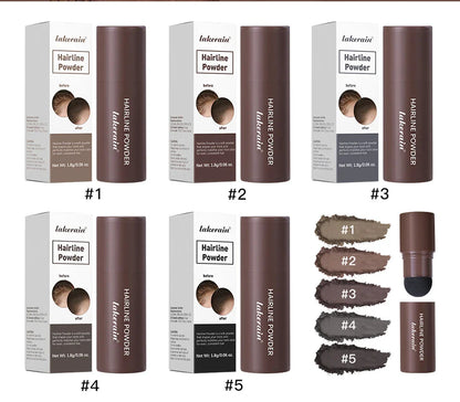 Waterproof Hairline & Root Concealer Pen – Instant Grey Coverage with Easy Blend Powder Stick for Normal Hair