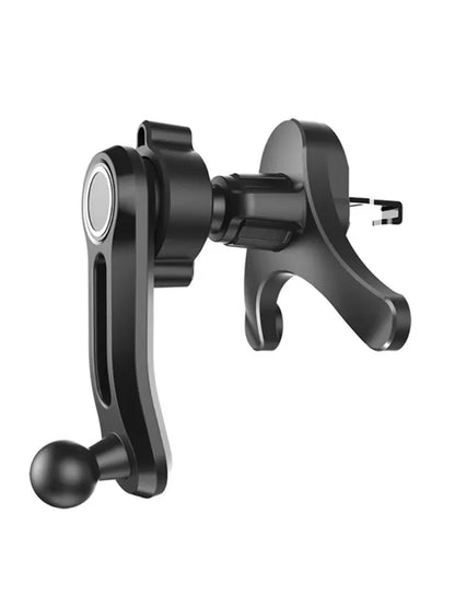 17mm Ball Head Car Phone Holder - 360° Rotatable Air Vent Clip Mount with Anti-Shake Y-Shaped Base