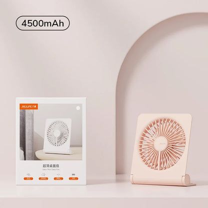 JISULIFE Mini Portable Fan - USB Rechargeable Quiet Foldable Desktop & Hanging Cooling Fan