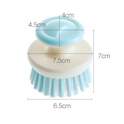 Multipurpose Dish Brush with Handle – Stiff Bristle Kitchen Scrubber for Cleaning Sink, Pots & Pans