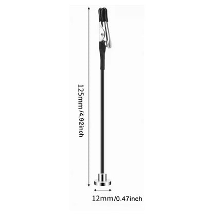 Soldering Third Hand Tool - Magnetic Base Flexible Arm PCB Holder with Alligator Clips for Electronics Repair Welding