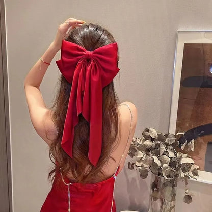 Elevate Your Hairstyle with Fashion Hair Grips - Trendy Bow Hair Clip for Women and Girls, Fabric Ribbon Bow for Stylish Ladies' Hair Accessories