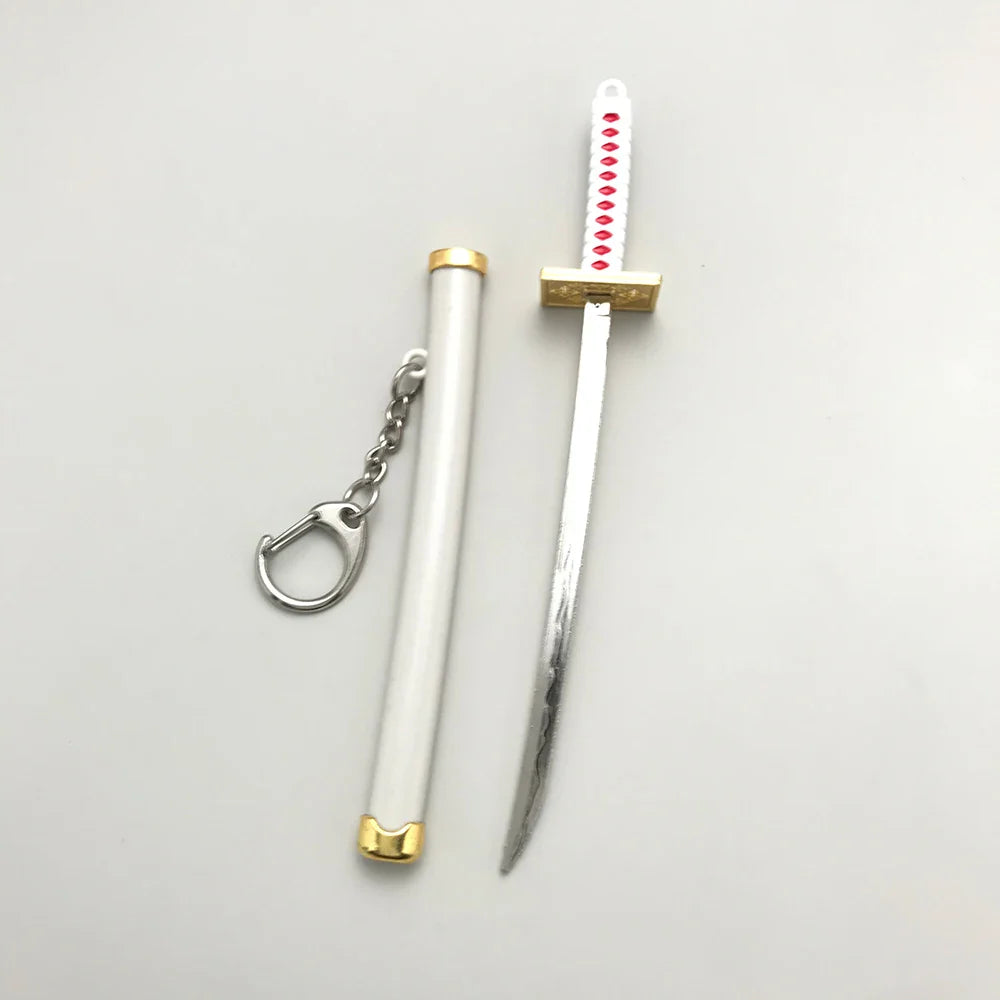 8 Styles Roronoa Zoro Samurai Sword Keychain – Katana Scabbard Keyring for Men & Women, Cosplay Toy Jewelry Gift