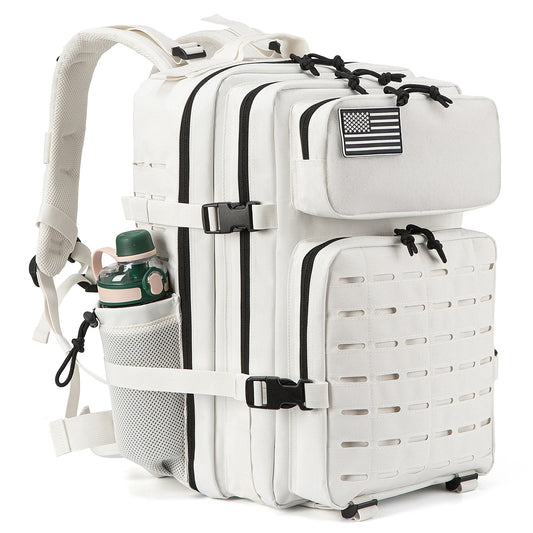 QT&QY 25L/45L Tactical Backpack – Outdoor Survival & Hiking Rucksack for Men & Women, Bug Out Bag with Bottle Holder