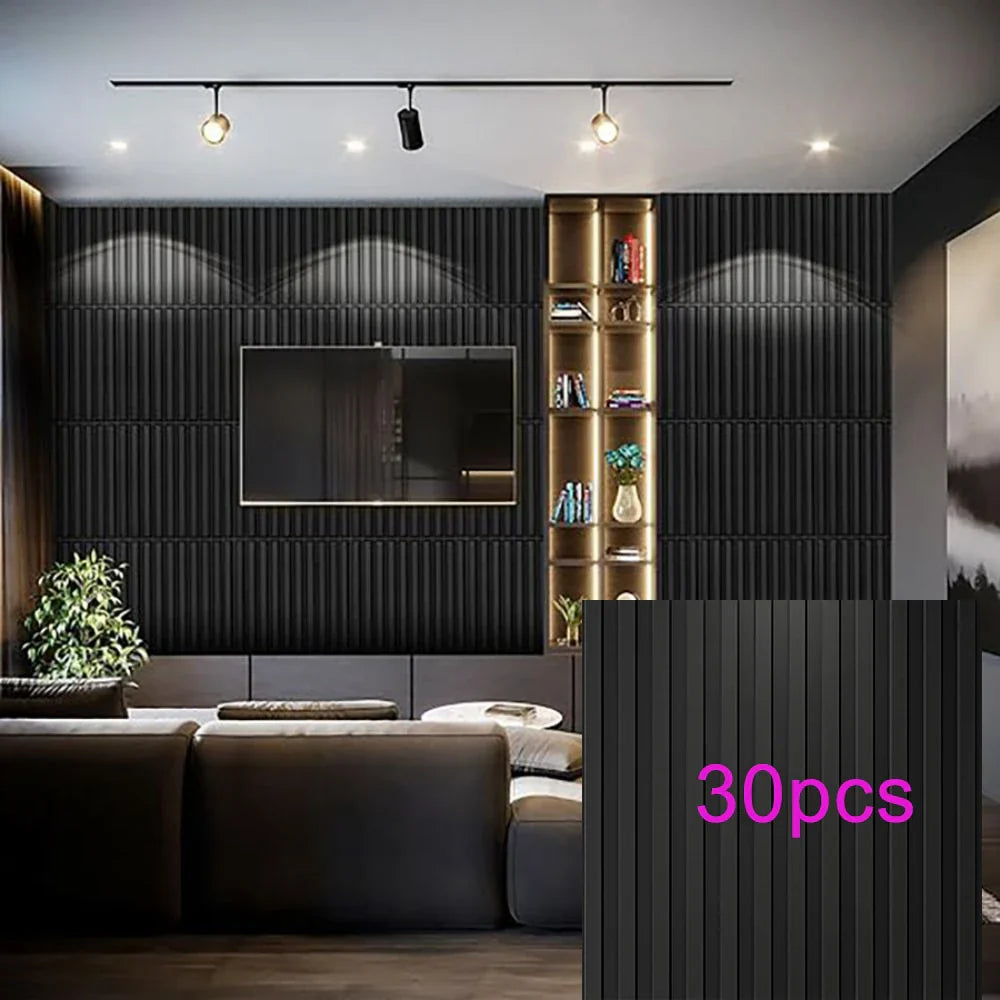 KUUJOJO 3D Textured Wall Panels – Indoor Wall Decoration for Living Room, Bedroom, Hotel, Office, Tape