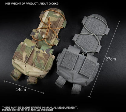 Tactical Helmet Battery Pouch Counterweight Storage Bag with Hook Loop for Fast Helmet