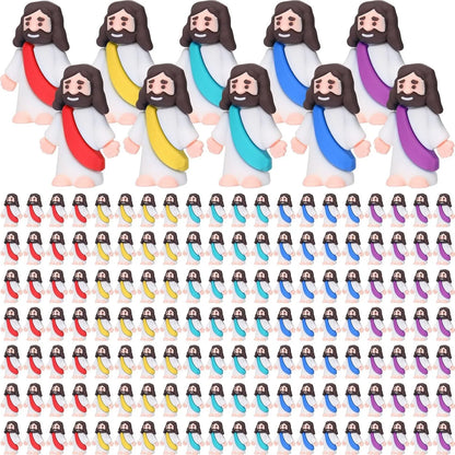 Easter Mini Jesus Figurines – Decorative Toys & Party Favors for Sunday School Crafts, Multiple Sizes