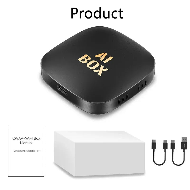 Android 13 CarPlay Smart AI Box - Wireless Android Auto Adapter for Car Intelligent Systems, Supports Netflix and YouTube