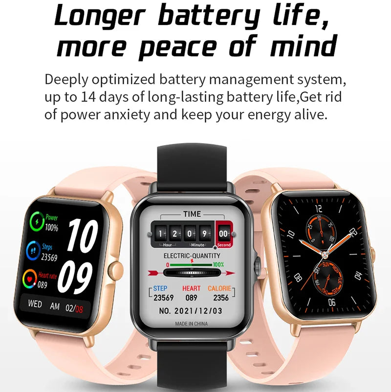 2022 Smart Watch - Bluetooth Call & Music, Fitness Clock, Digital Sports Waterproof Watch for Men & Women, iOS & Android