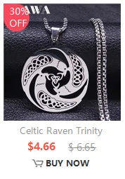Stainless Steel Witchcraft Vortex Necklace – Viking Triskelion Celtic Knot Spiral, Silver Jewelry N7062S02