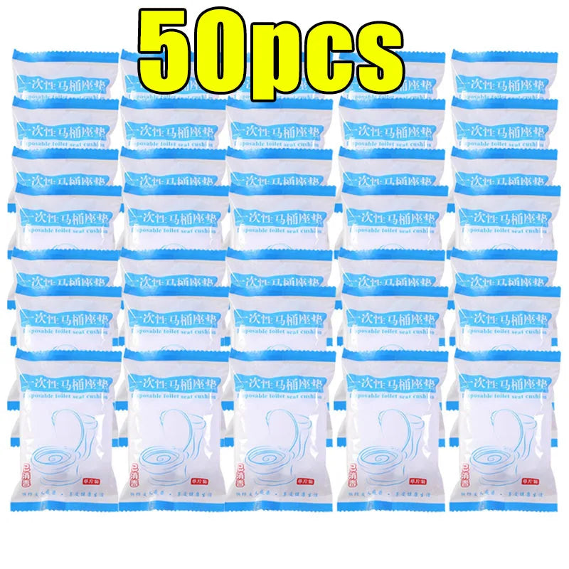 Disposable Waterproof Toilet Seat Covers – Non-Woven Fabric Seat Protectors for Travel, Hotels, Hospitals & Public Restrooms