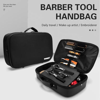 Salon Barber Tool Storage Bag — Portable Scissor & Makeup Case for Beauty and Hair Product Organization