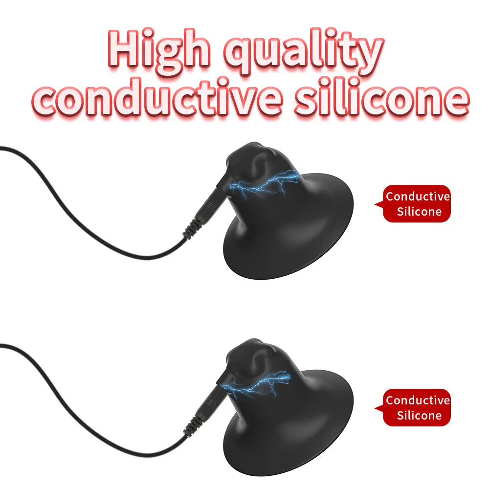 Electric Shock Nipple Clamps – Metal Breast & Clitoris Stimulator Clips for BDSM Bondage Massage (18+)