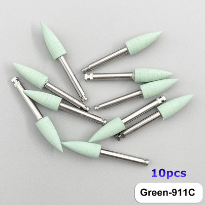 WELLCK Dental Silicone Grinding Heads – 12/10pcs Teeth Polisher for Low-Speed Dental Tools & Lab Use