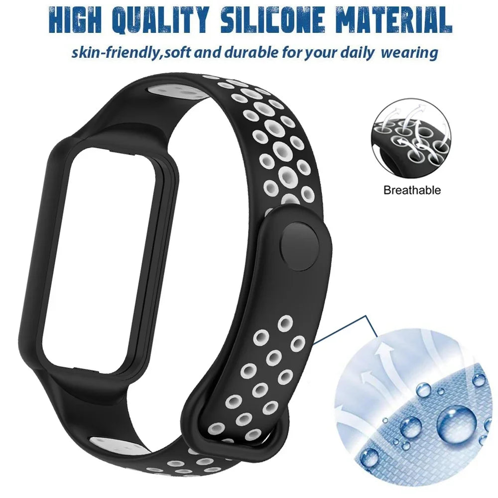 Replacement Silicone Strap for Redmi Smart Band 2 — Compatible with Xiaomi Smart Band 8, Adjustable Fitness Wristband
