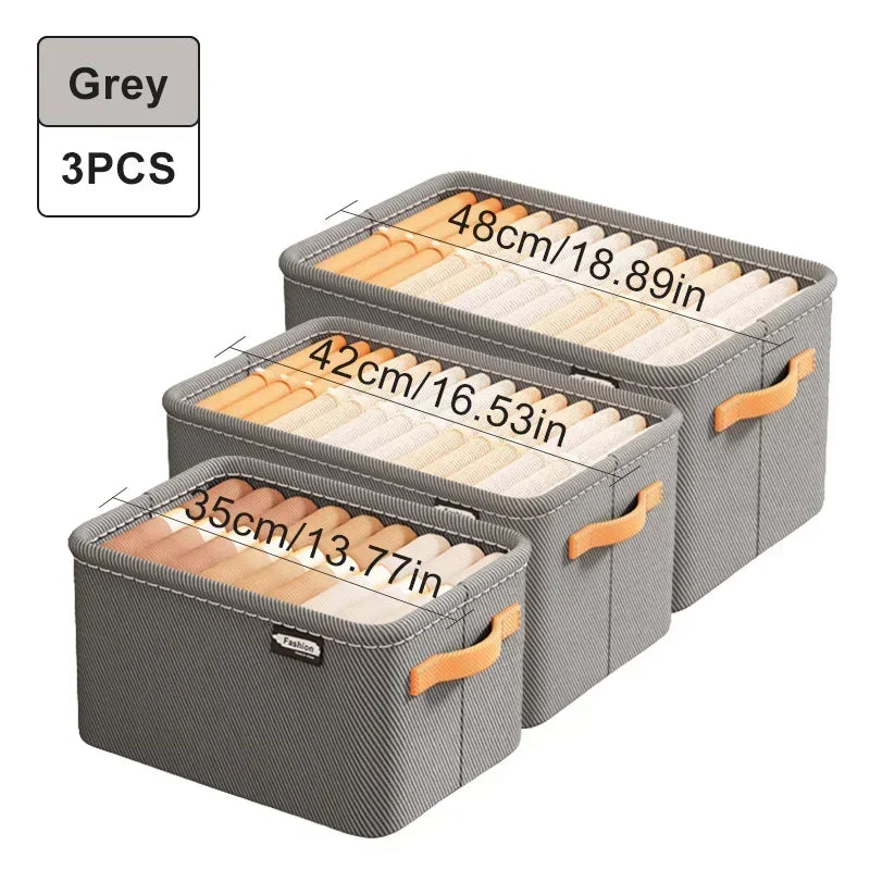 Thick Clothes Organizer Storage Box — Drawer Cabinet for Pants, Sweaters, Jeans, and Wardrobe Clothes