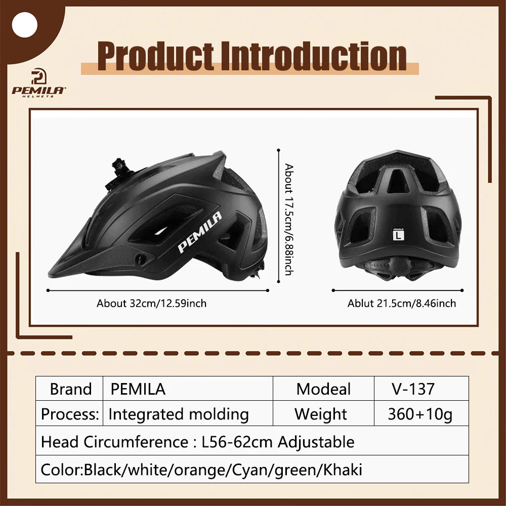 Ultralight Cycling Helmet – Road & MTB Safety Cap for Men & Women, Integrally-Molded Racing Bike Equipment