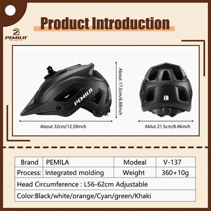 Ultralight Cycling Helmet – Road & MTB Safety Cap for Men & Women, Integrally-Molded Racing Bike Equipment