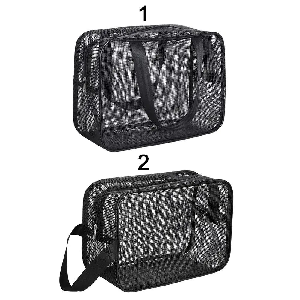 New Mesh Bathing Bag – Portable Shower Toiletry Pouch for Travel Makeup Storage & Bath Essentials