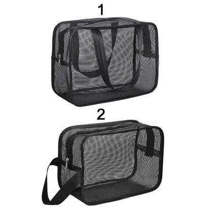New Mesh Bathing Bag – Portable Shower Toiletry Pouch for Travel Makeup Storage & Bath Essentials