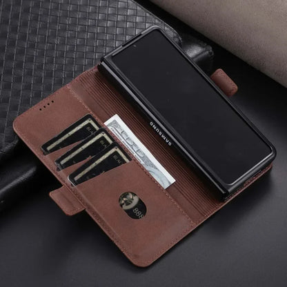 Phone Case for Samsung Galaxy Z Fold 6/5/4/3 — Fold6/5/4/3 5G Leather Wallet Card Holder Kickstand Shockproof Cover