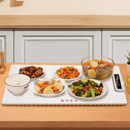 Electric Warming Tray – Adjustable Temperature Smart Silicone Heating Plate for Parties and Family Gatherings