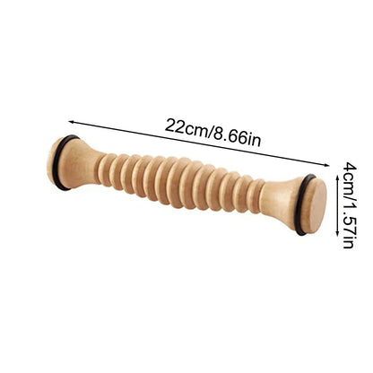 Wooden Foot Roller Massager — Acupressure Therapy for Plantar Fasciitis, Foot Arch & Myofascial Pain
