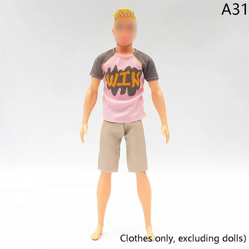 30cm Doll Clothing Set — Men’s Multi-Style Sports Outfit for Boyfriend Dolls
