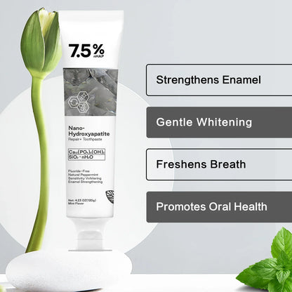 120g Nano Hydroxyapatite Toothpaste – Removes Coffee & Tea Stains, Freshens Breath, Prevents Cavities, Dental Care