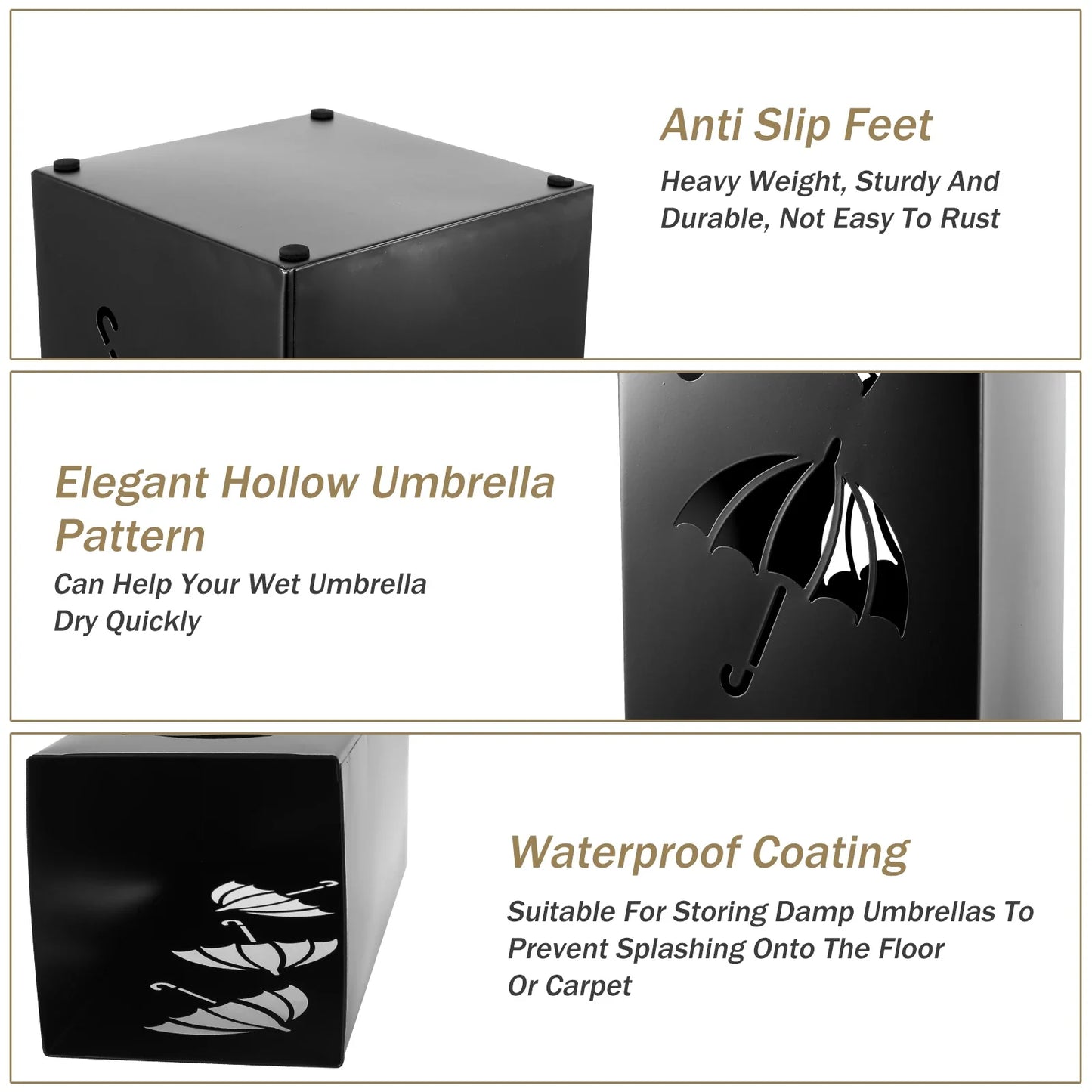 Multipurpose Metal Umbrella Holder Stand - Stylish and Functional Decor for Your Home